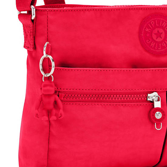 Kipling New Angie Crossbody Bags Red Rouge | CA 1193QM